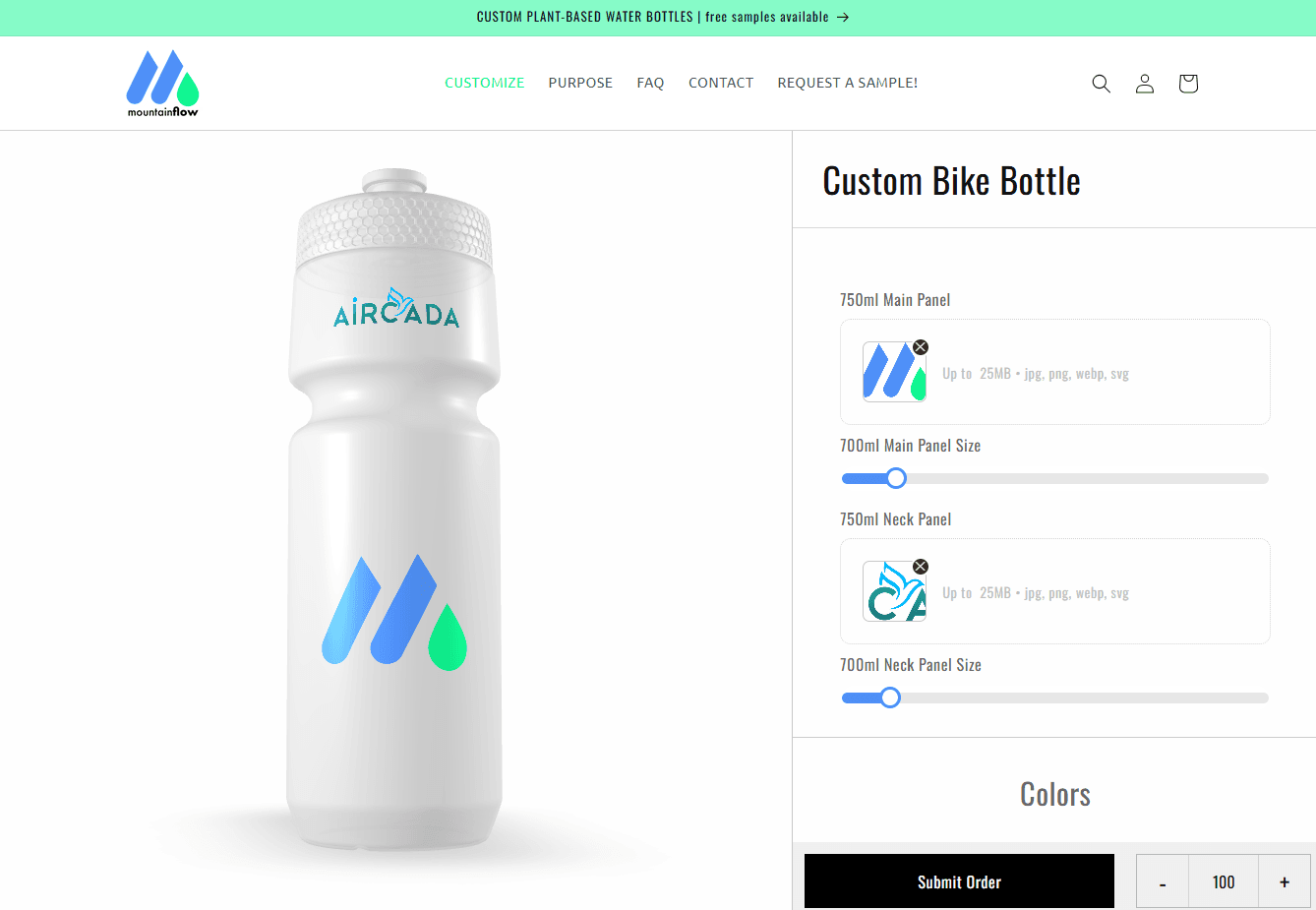 MountainFlow Custom Bike Bottles