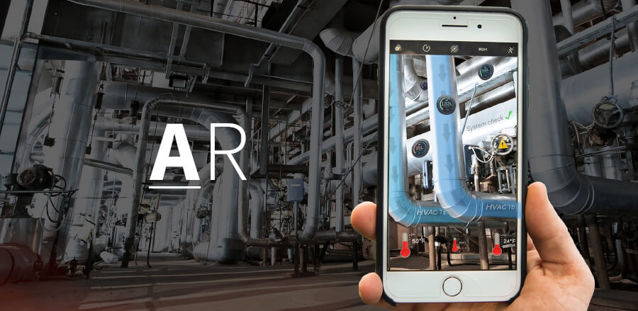 mobile phone using augmented reality industrial factory