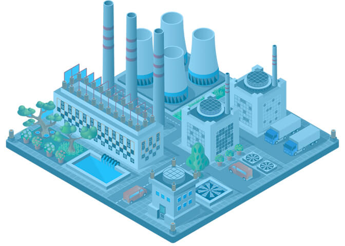 industrial factory illustration