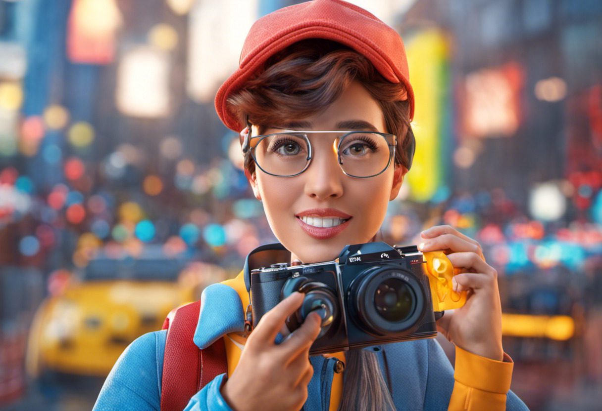Colorful image showcasing a marketer using Camera IQ for creating an engaging AR advertisement