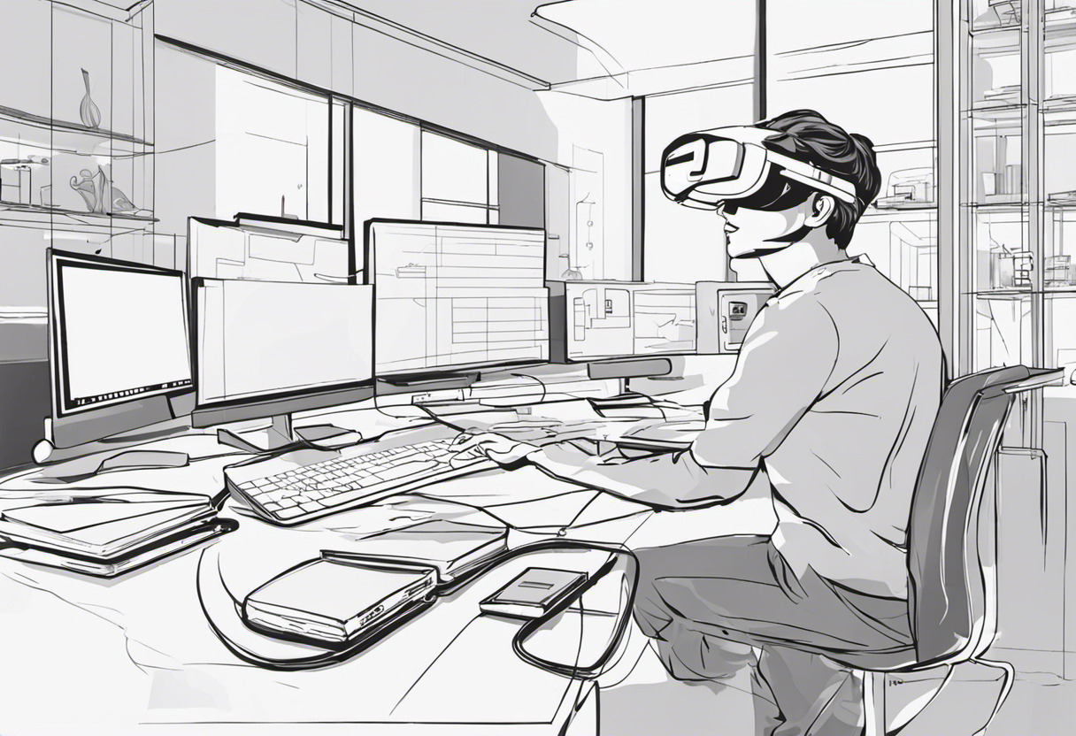 Innovative tech enthusiast working on cutting-edge AR/VR project