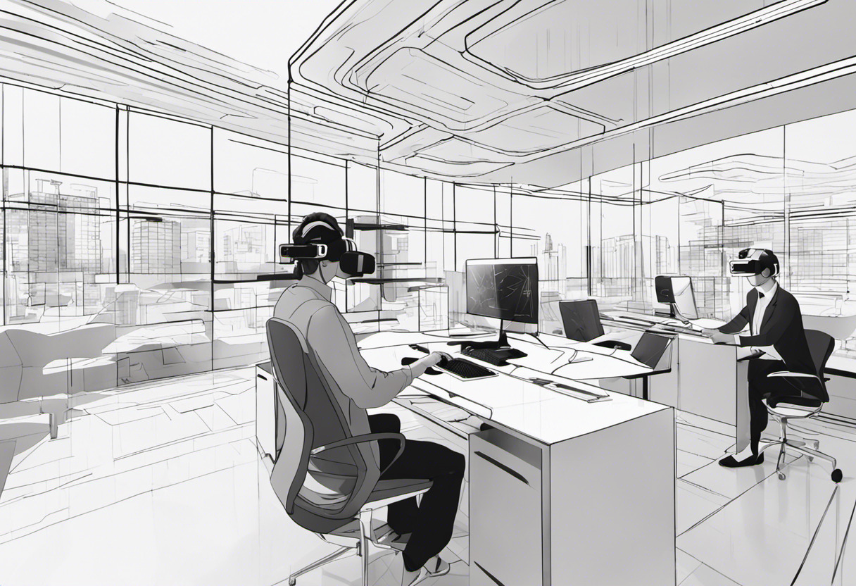 VR professionals testing advanced enterprise features for virtual training using the Pico 4 Enterprise