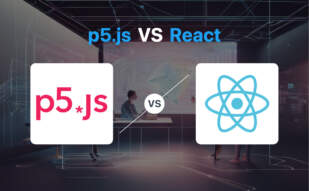 p5.js vs React comparison