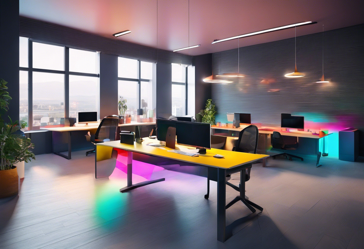 Colorful developers working at the ViewAR office in Austria