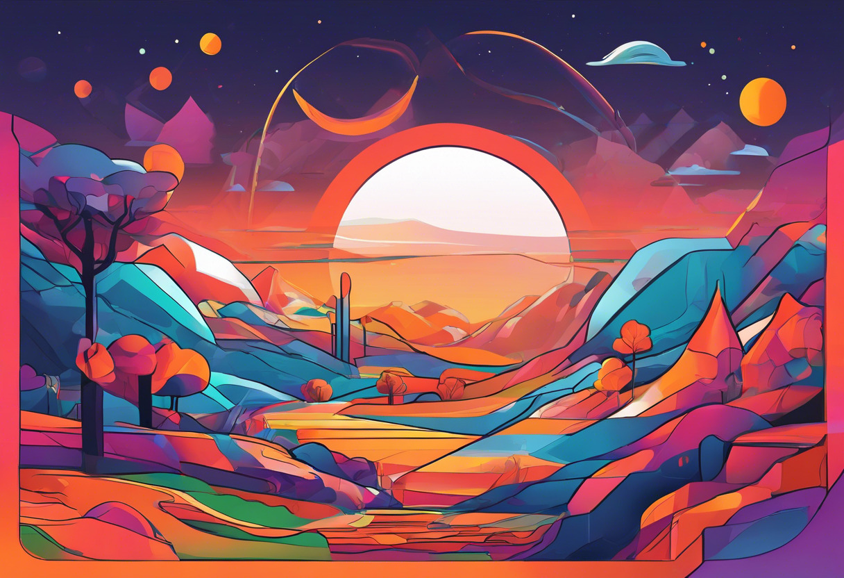 Image from Decentraland's Rarible gallery showcasing different virtual art