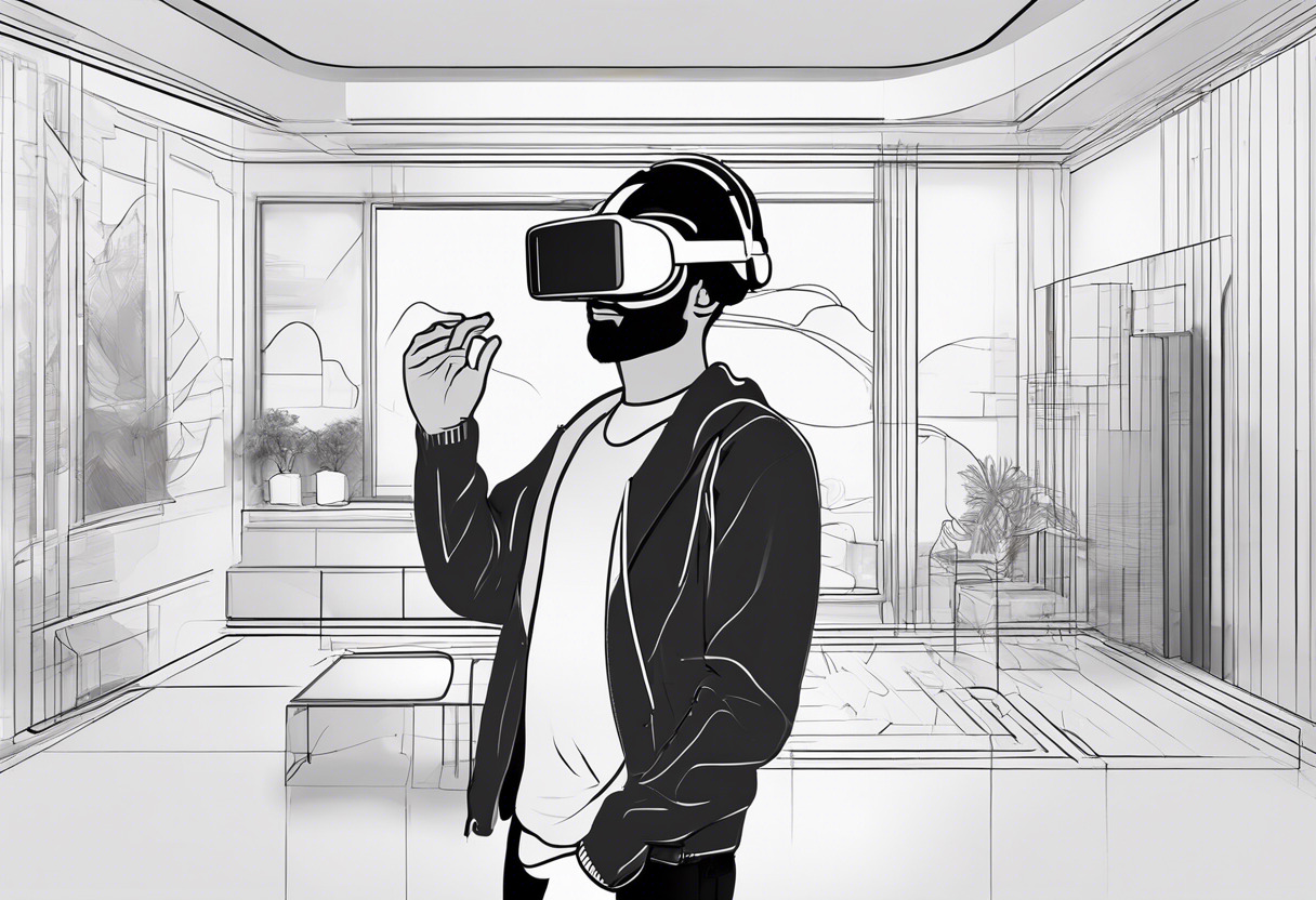 Next-gen user experiencing an immersive AR/VR scenario via WebXR