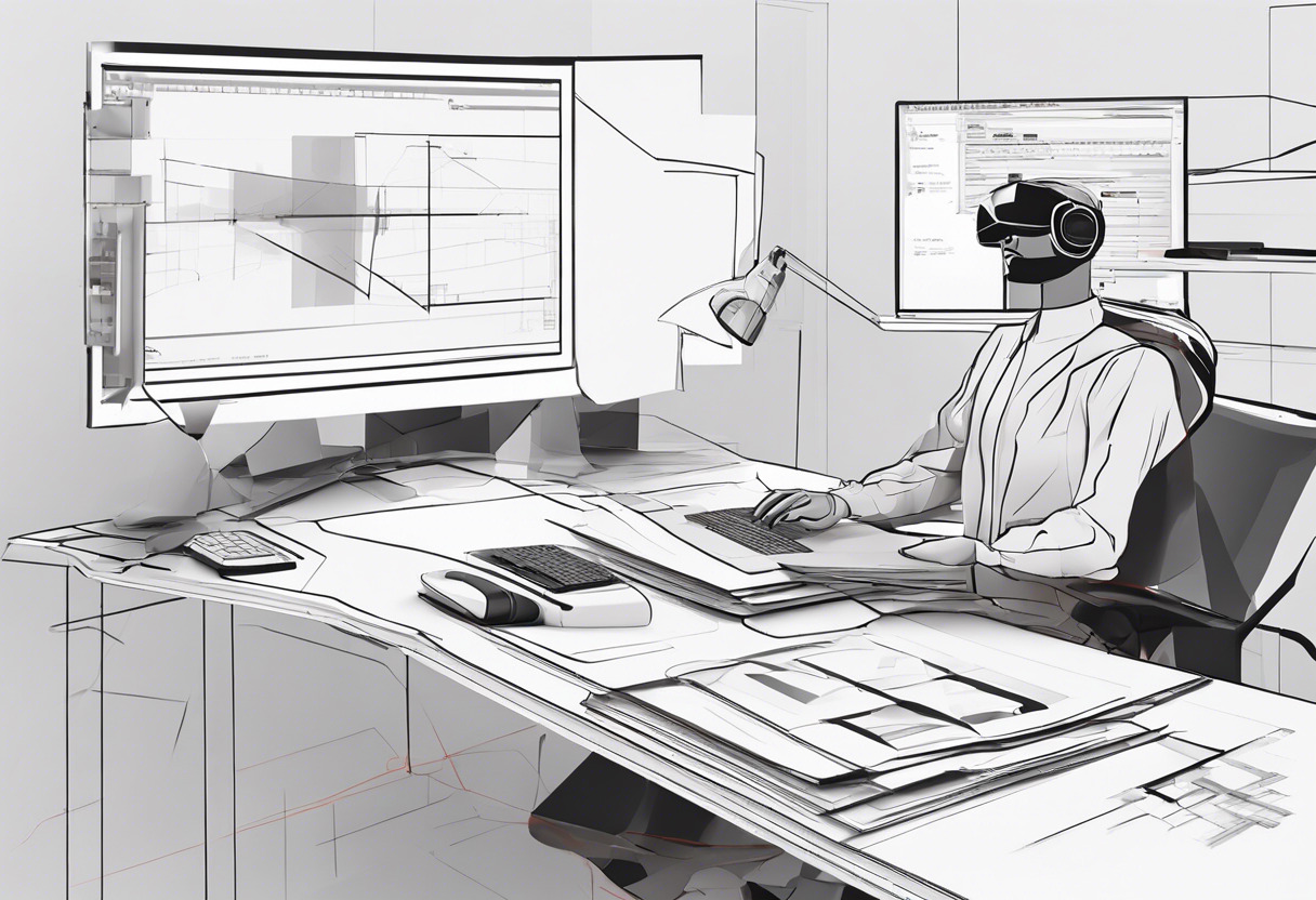 Risk-taking coder coding 3D art in AR/VR