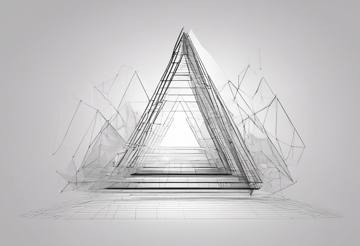 Software developer immersed in coding for intricate triangular meshes