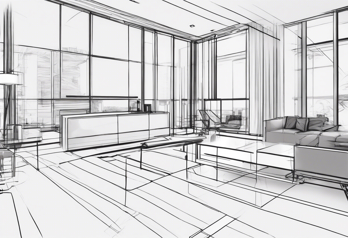 An architect utilizing PolyCam's Room Mode to create floor plans