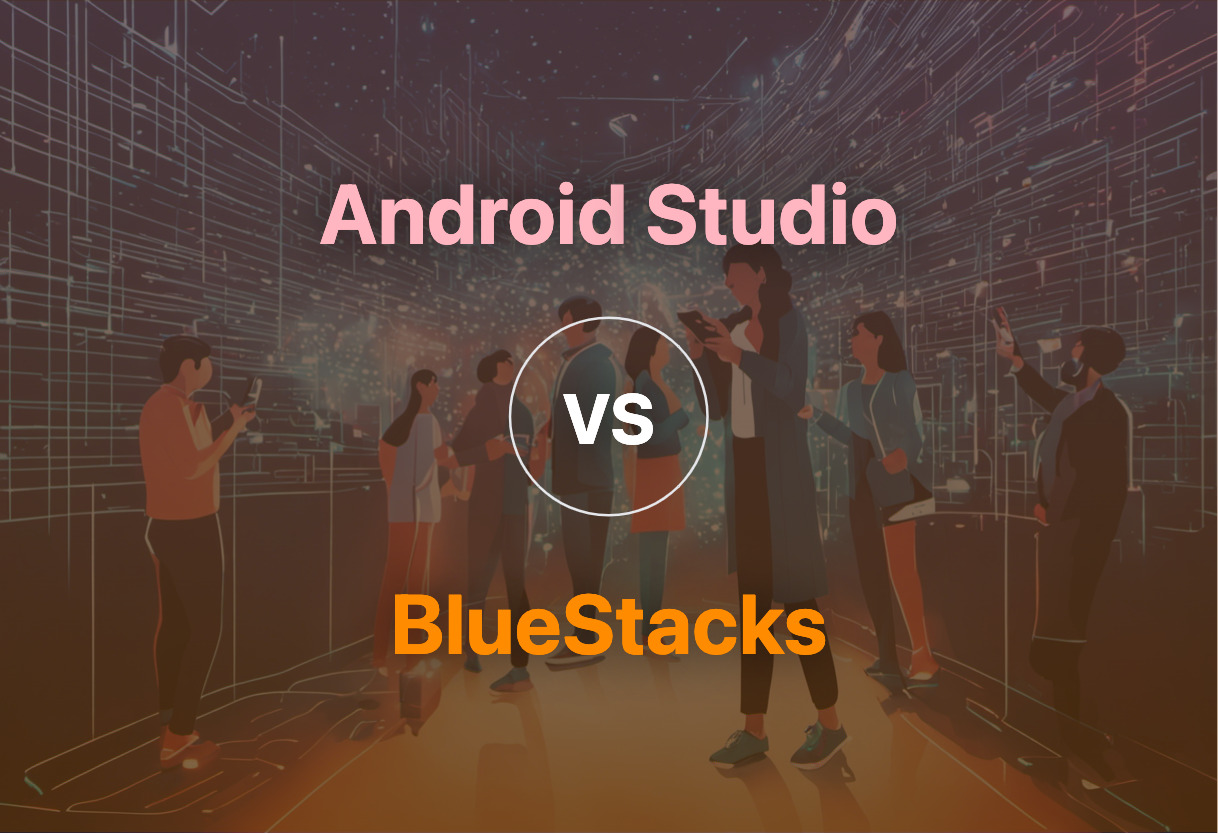 Differences of Android Studio and BlueStacks