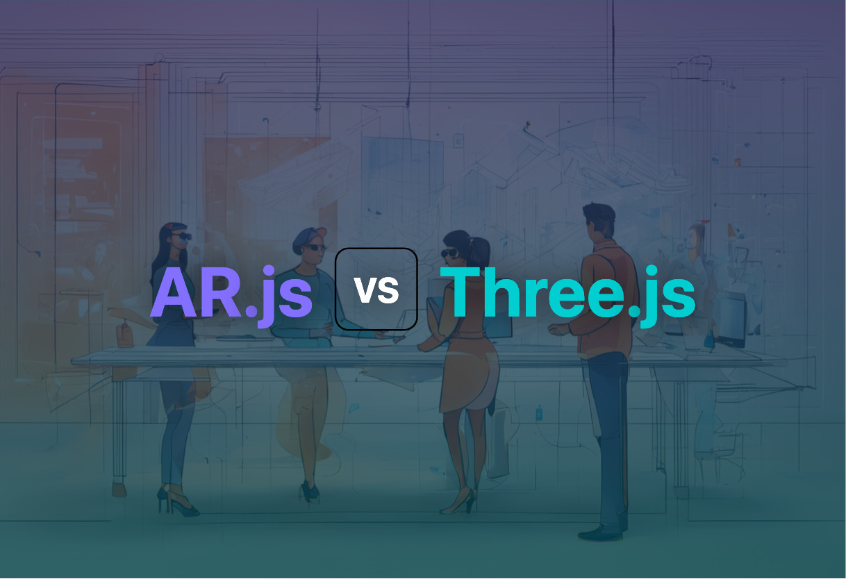 AR.js and Three.js compared