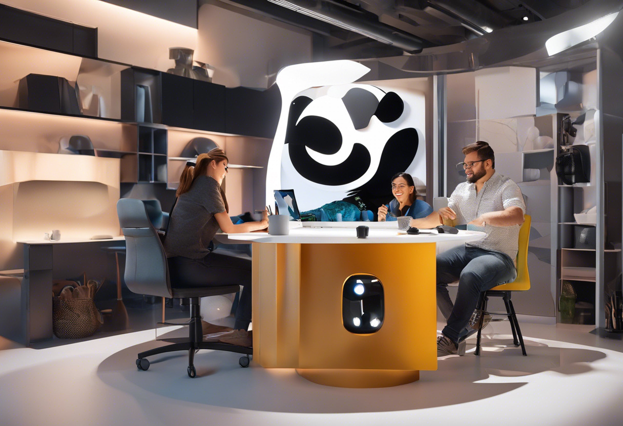 AR/VR creators engaged in creating a unique 3D experience using Panda3D