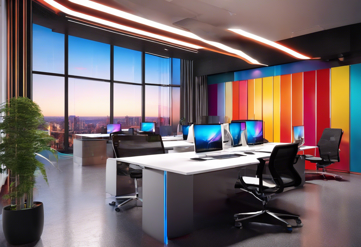 Colorful corporate office of Gravity Jack