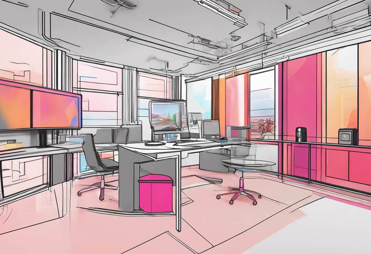 Colorful screenshot of MakeHuman's interactive interface in a tech workspace