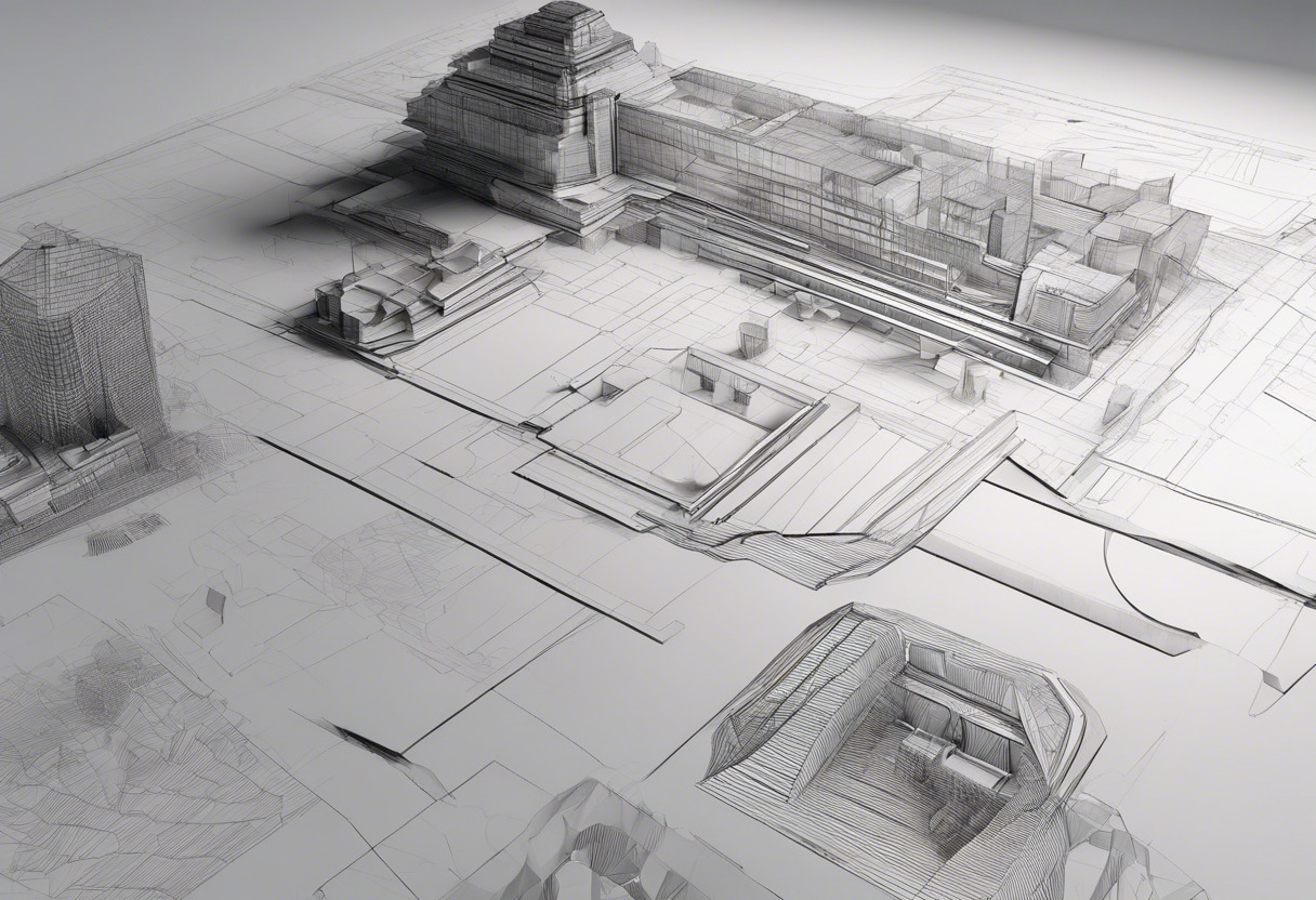 Detail-oriented designers scrutinizing high-resolution 3D models reconstructed using the power of COLMAP.