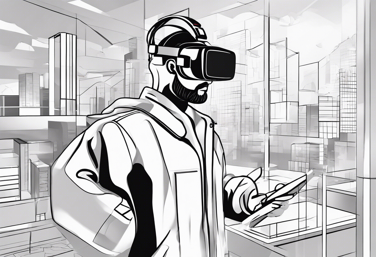 Digital marketer maximizing brand visibility through VR tours