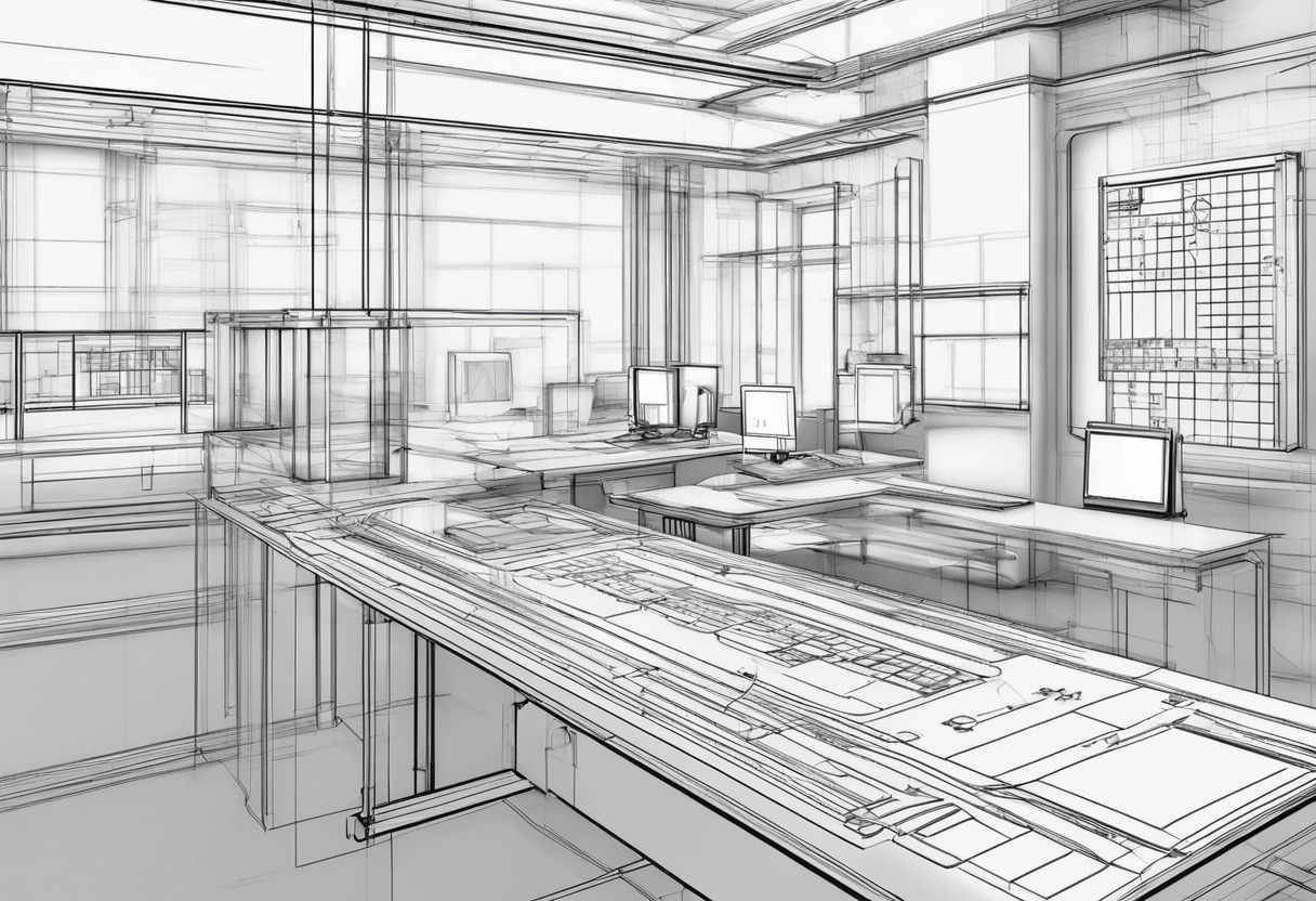 Engineer using AutoCAD for advanced technical calculations