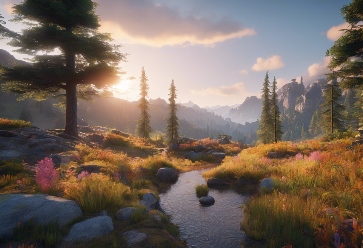 Game designer, crafting a vivid, nature-centric open world game