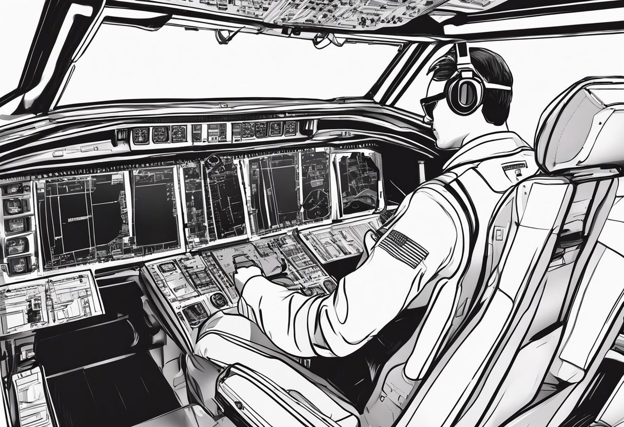 Pilot using Varjo Aero for realistic flight simulation training in a dimly lit cockpit