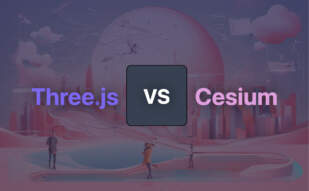 Three.js and Cesium compared