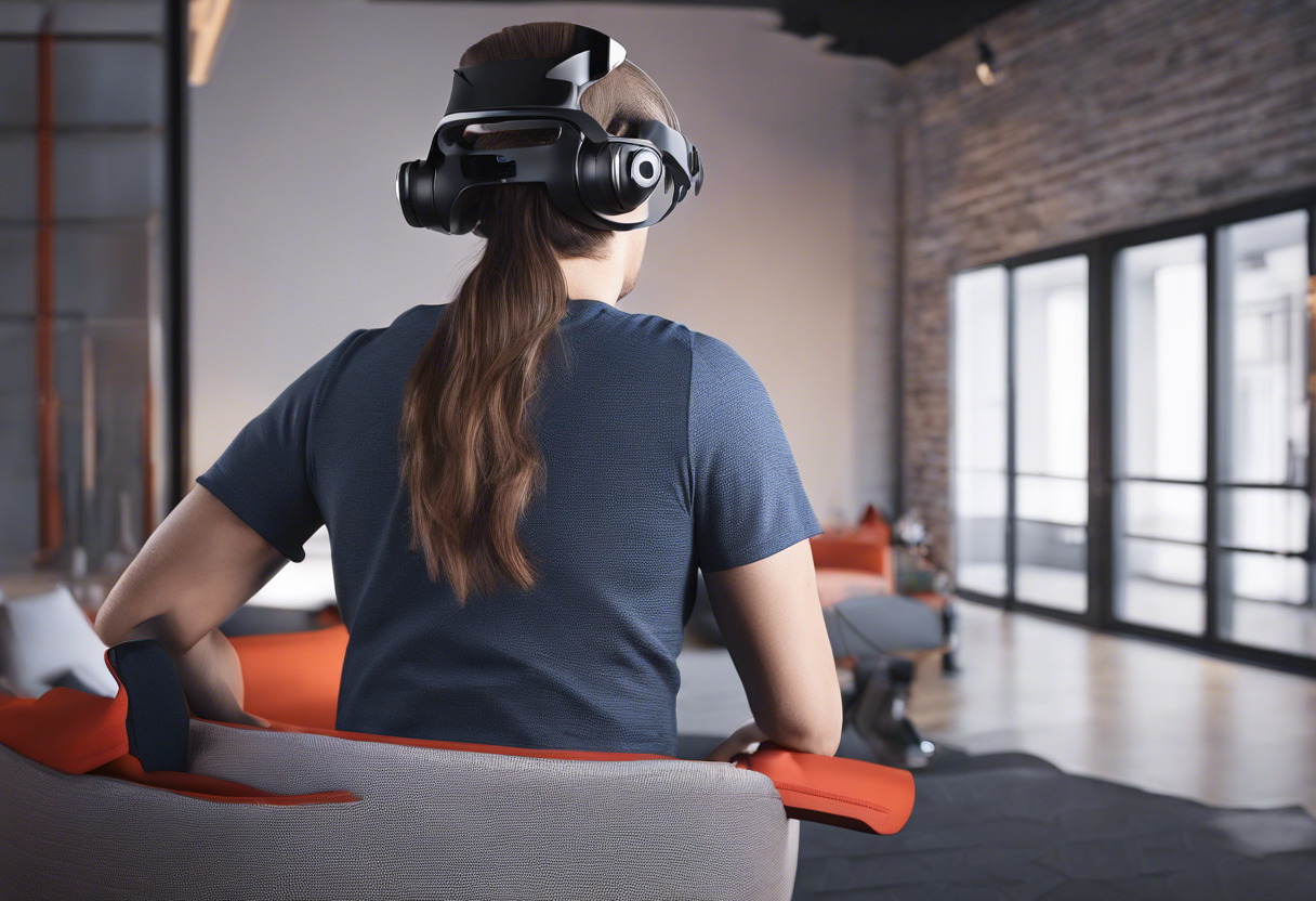 User engaged in a marathon VR session with the comfortable Pico 4 headset