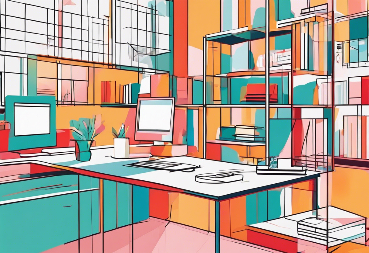 Colorful collaboration at the Figma workspace