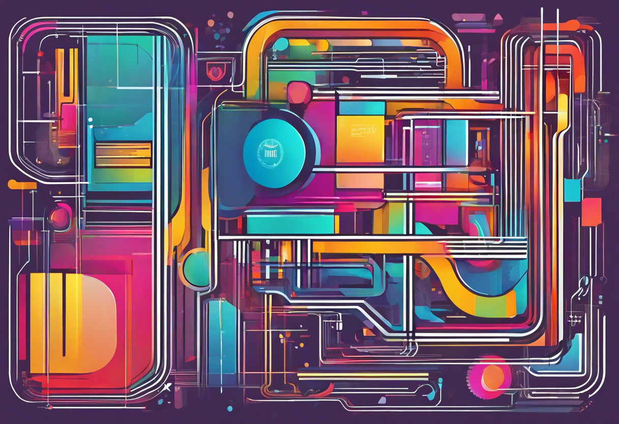 Colorful representation of how WebGL operates in the digital landscape